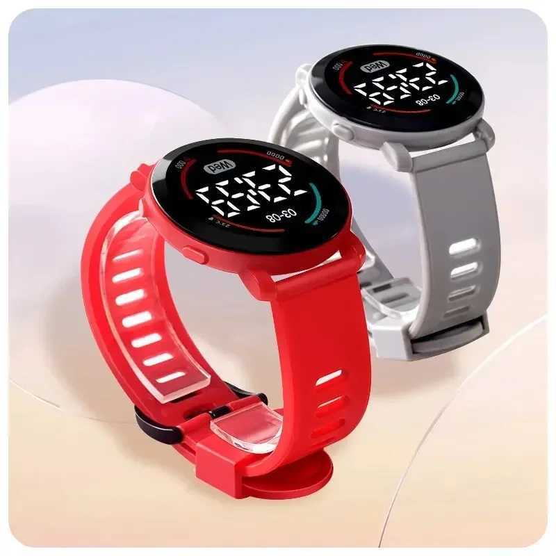 Couple es Fashion LED Digital Mens Sports Sile Leisure Electronic Clock New Rel gio Masculino Reloj W250104