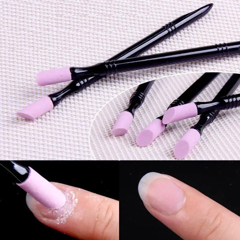 Nail File Cuticle Stone Pusher Nails Sanding Sticks Art Pen Remover Trimmer Buffer Manicure Tools Pushing Dead Skin 241230