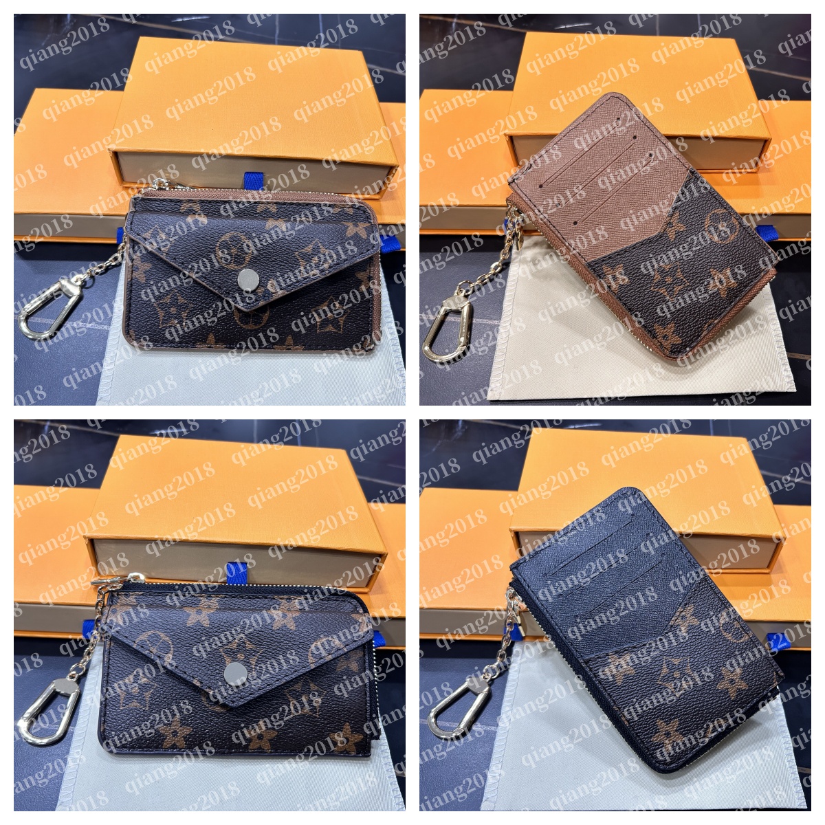 M69431 CARD HOLDER RECTO VERSO Designer Fashion Womens Mini Zippy Organizer Wallet Coin Purse Bag Belt Charm Key Pouch Pochette Accessoires AAA