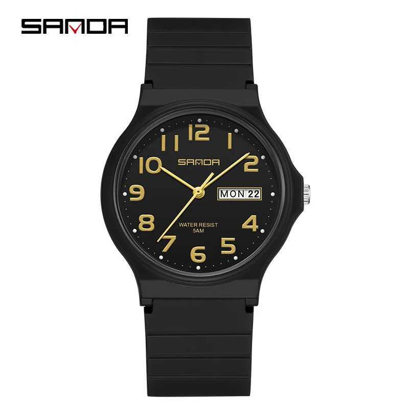 SANDA 9072 Student Quartz Simple Light Fashion Wear resistant Outdoor Sports Wristband Suitable for Boys and Girls W250104