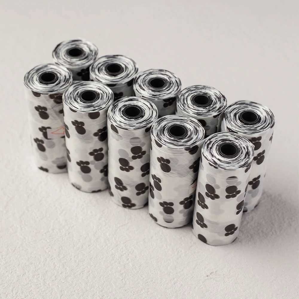 150 pcs Dog Poop Bag Outdoor Cleaning Poop Bag Outdoor Clean Pets Supplies for Dog 15 Bags/Roll Refill Garbage Bag Pet SuppliesXJ250104