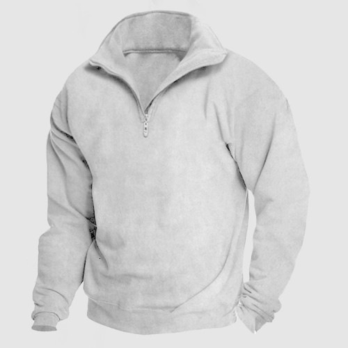 2023 Half Zip Sweater Mens Spring and Autumn 3D Digital Printing High Collar Half Zip Sweater Mens Style