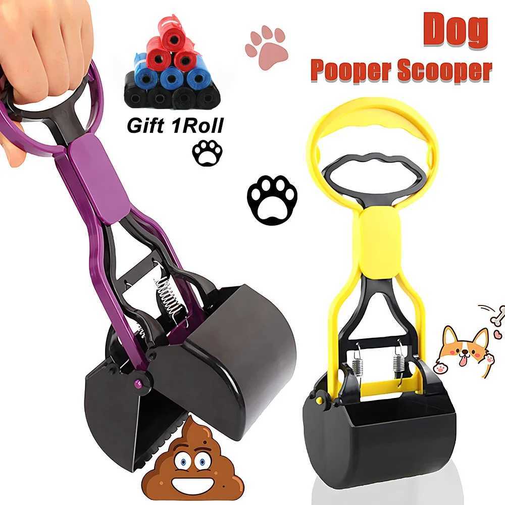 Pet Dog Pooper Scooper Long Handle Jaw Puppy Poop Dispenser Pooper Grabber Catcher Collector for Dogs Outside Poop CleanerXJ250104