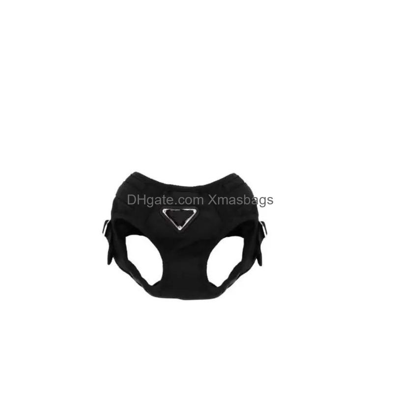 Dog Collars Pet Chest And Back Leashes Leash Collar Fashion Pets Harnesses Supplies Designer Cat Fighting Traction Rope Csg23112713 Dh9Du