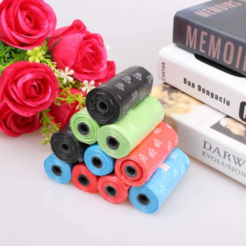 15 Pieces/Roll Pet Garbage Bag Dog Picking Shit Bag Portable Cleaning Bag Cleaning Supplies Pet Supplies Kitchen AccessoriesXJ250104