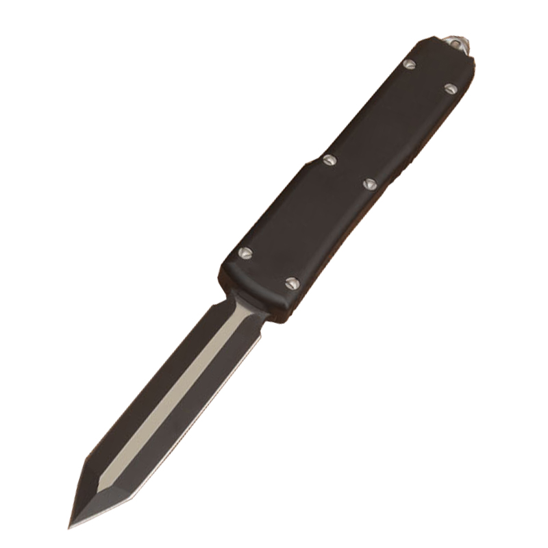 High End Knife D2 Titanium Coated CNC Aviation Aluminum Handle Outdoor Camping Hiking Survival Tactical Knives with Nylon Bag 2 Blade Styles