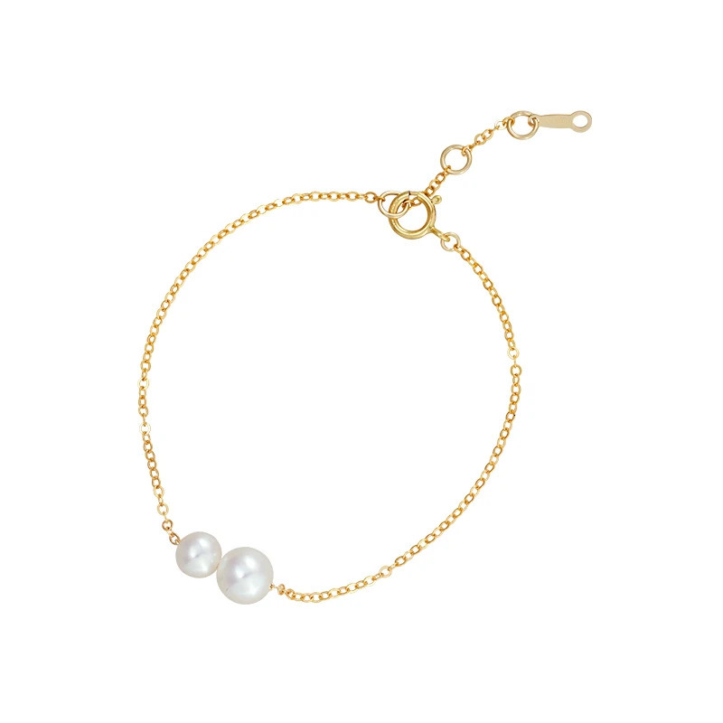 Lii Ji Real Pearl 14K Gold Filled Chain Bracelet Waterproof Jewelry Boho Bracelet Womens Bracelet 250102