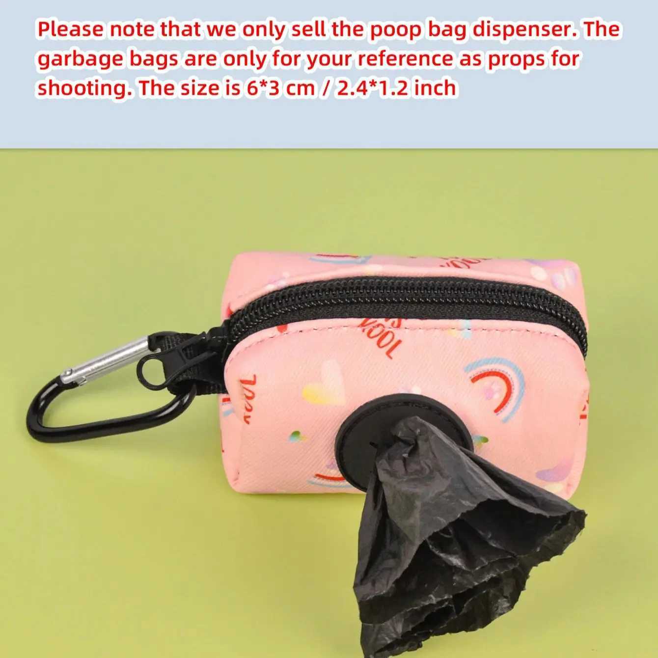 Rainbow Print Fashion Design Dog Poo Bag Holder For Dog Leash Attachment (Without Poo Bag And Leash)XJ250104