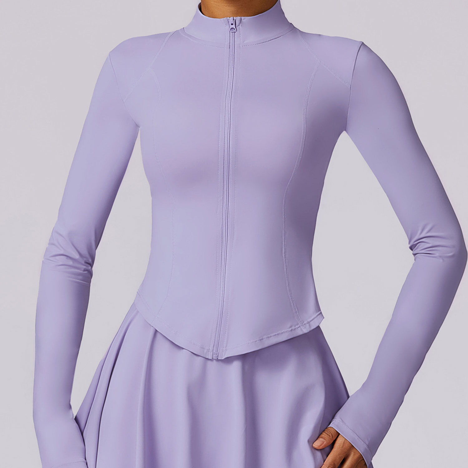 New Gym Sportswear Women's Long Sleeved Top With Ice Silk Cool Breathable Sun Protection Clothing Yoga Coat Upf50+
