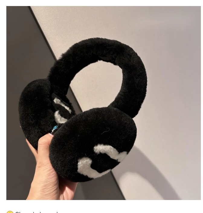 Classic Winter Channeel Cashmere earmuffs Scarf Set Women's plush earmuffs Designer warm scarf Men's cycling windproof earmuffs