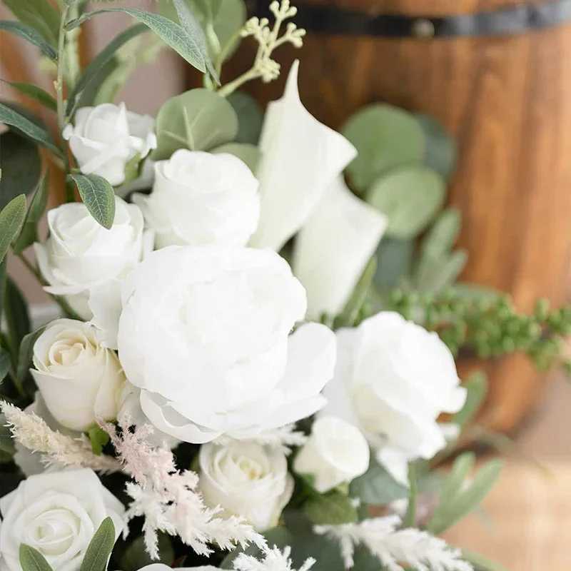 2PCS artificial flower outdoor decoration flower arrangement wedding arch corridor welcome entrance table central decoration flower decoration W250104