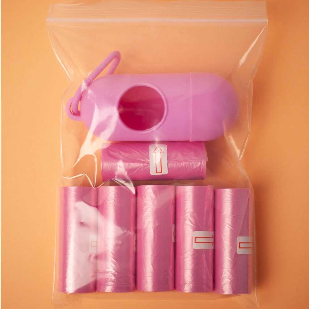 6 Rolls 90pcs Dog Poop Bag Pet Supply Litter Bag Printing Cat Dog Poop biodegradable Bag Outdoor Home Clean Refill Garbage BagXJ250104