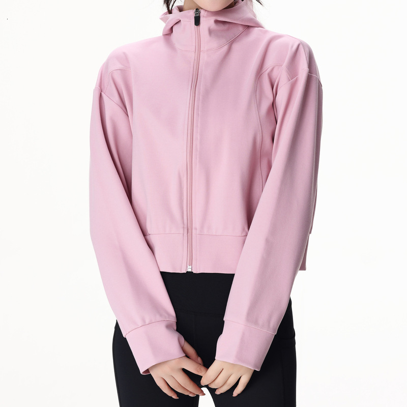 New Cotton Coat Winter Running Yoga Fiess Set Training Top Slim Fit Jacket Hoodie Women's