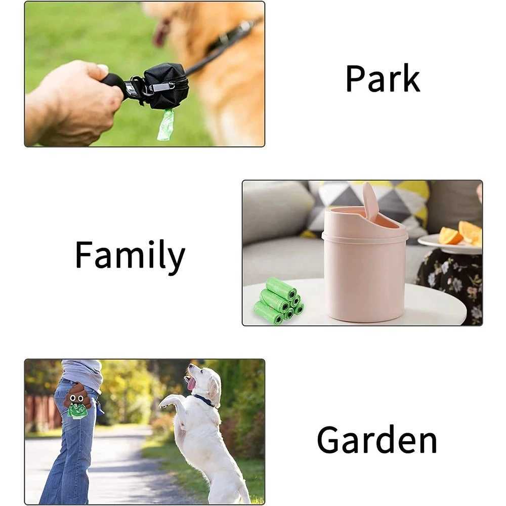 10 Rolls Pet Dog Poop Bags biodegradable Bag Garbage Bag Puppy Cat Pooper Scooper Bag (15 Bag/ Roll) Outdoor Clean Pets SuppliesXJ250104