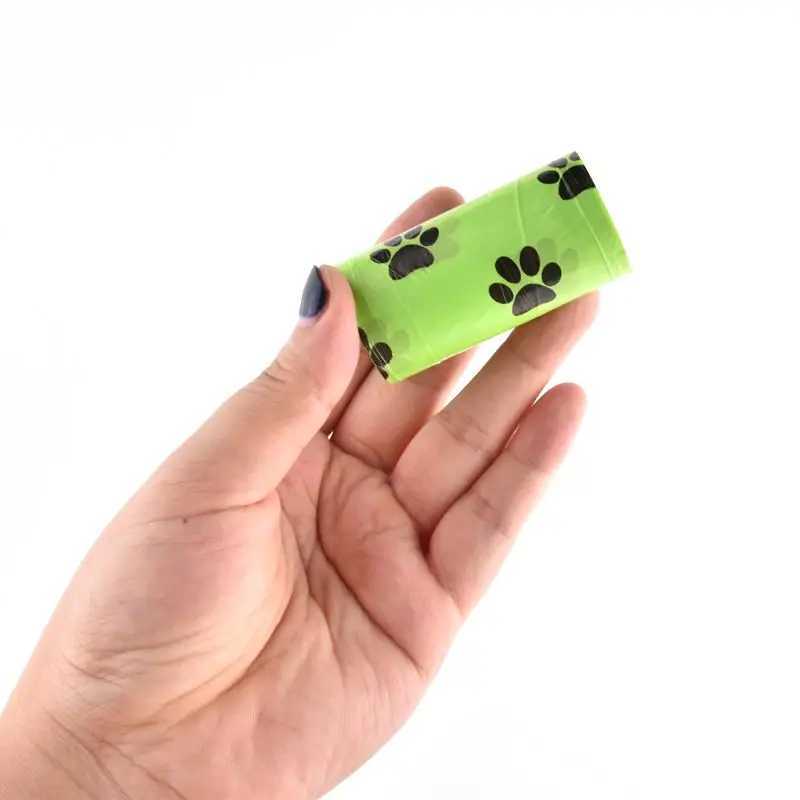 10~60 Rolls Green Orange Dog Poop Bag Waste Bag Dispenser for Dog Waste Carrier Outdoor Home Clean Refill Garbage Waste BagsXJ250104