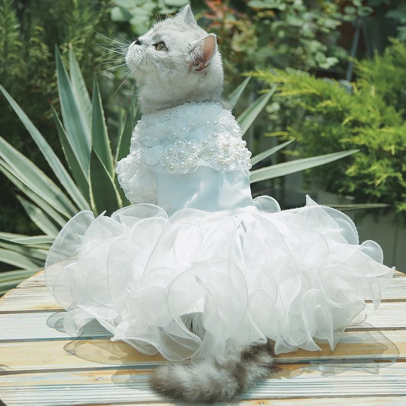 Pet Bride Groom Costume Clothes Bling Cat Dog Wedding dress Dog cat Tuxedo for Cat chihuahua poodle Small Pet 250103