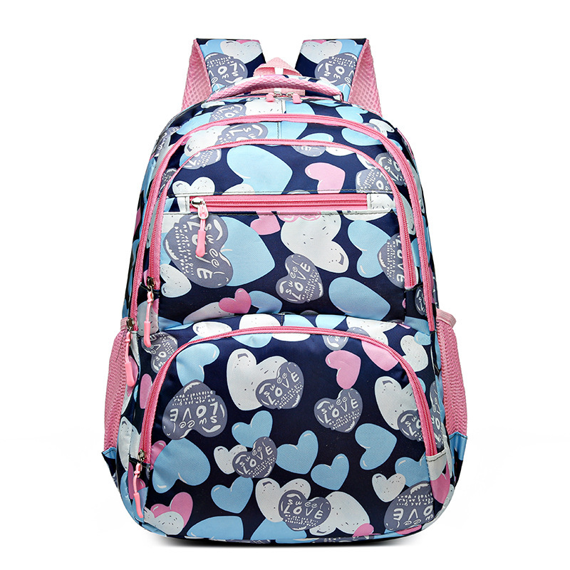 Student large capacity, children's printed, casual fashionable, and lightweight outdoor backpack, reducing load