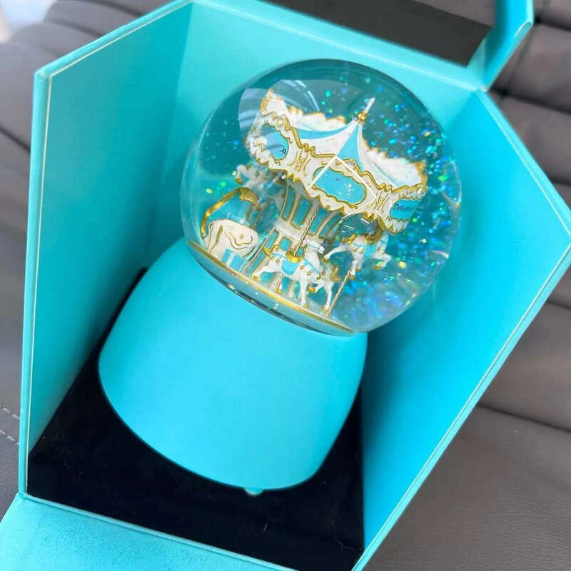 Snow Decorations Globe Classics Letters Crystal Ball With Box Limited Birthday Christmas Gift