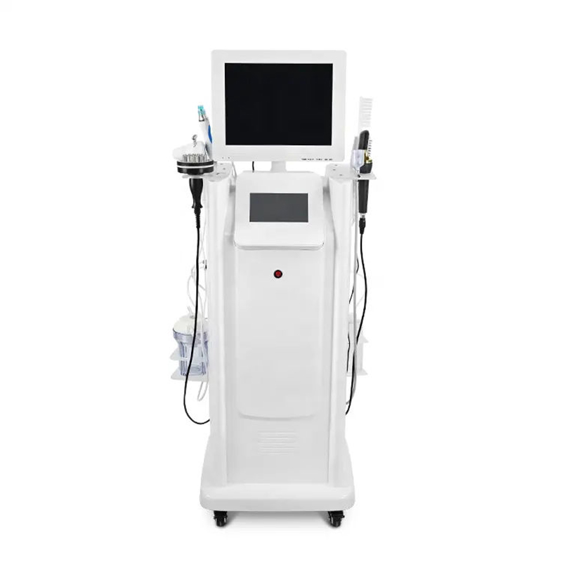New Vertical 8 Handles Hair Loss Treatment Regrowth Machine Hair Scalp Treatment Machine With Hair Follicle Detection Analysis