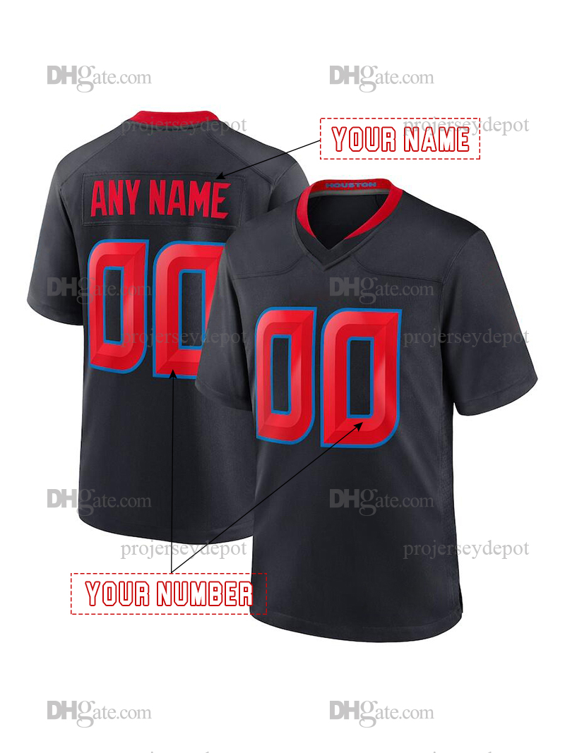 Custom Football Jersey Stroud Collins Dell Football Jerseys Any Name Number Mens Womens Youth