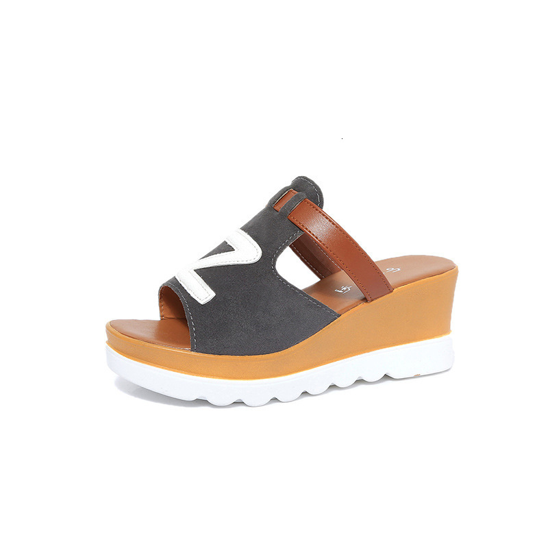 Spring New Ddmywed Slope Matsuke Women S Sandals With Mid One Line Slippery Slippers High Heel Thick Sole Korean Edition Chinese Brand Shoes F Ddmysat