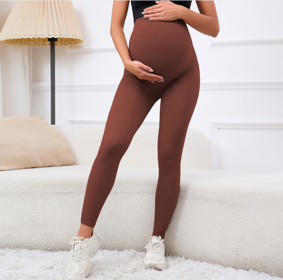 2Pcs Pregnant Women's Yoga Sports Leggings Long Pants