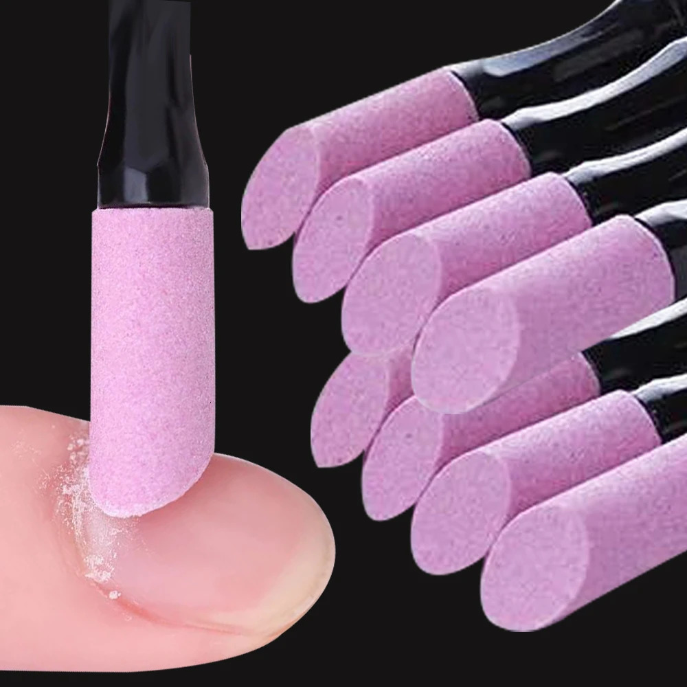 Nail File Cuticle Stone Pusher Nails Sanding Sticks Art Pen Remover Trimmer Buffer Manicure Tools Pushing Dead Skin 241230