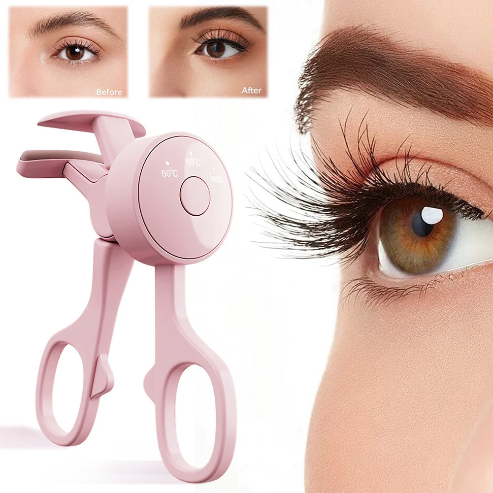 Electric Eyelash Curler Heating Tool USB Rechargeable Portable Eyelash Clipper for Curling Heated Eyelash Curler Cosmetic Tools 241226