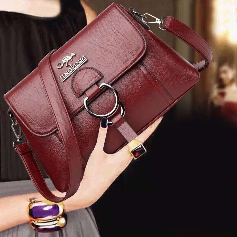 new shoulder bag PU soft leather texture women trend s designer large capacity crossbody bag leisure simple small square fashionable handbag