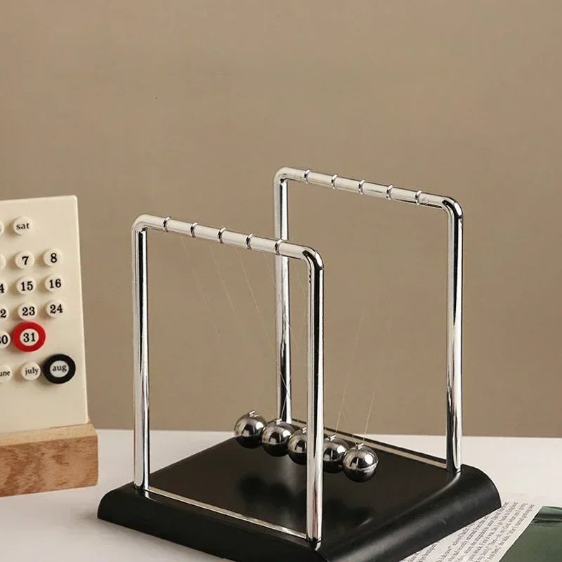 1pc Metal Pendulum Ball Desk Table Decor Physics Science Pendulum ton Ball Steel Balance Ball tons Cradle 241227