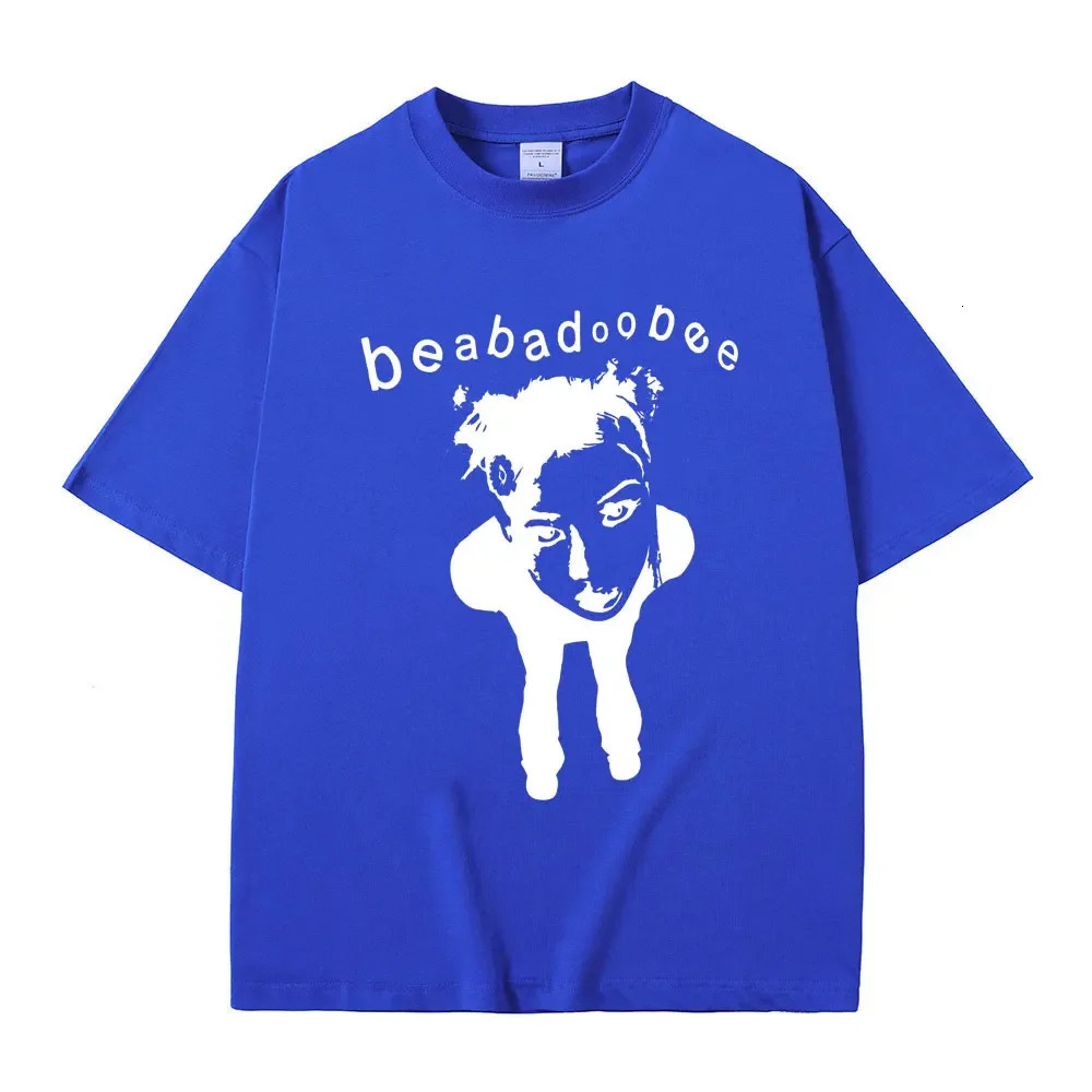 Singer Beabadoobee Graphic Print T-shirt Mens Fashion Cotton Oversized T-shirt Neutral Casual Y2k Style Short Sleeve T-shirt 250103