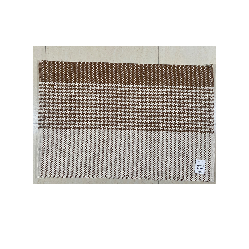 Brown-Colored Handwoven Cotton Floor Mat - Artistic Design & Robust Construction