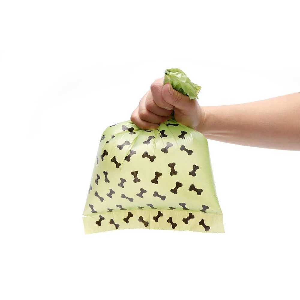 EPI Biodegradable Pet Garbage Bag Dog Poop Bags Dog cat Waste Bag Dispenser Kitten Cleaning Supplies Dog Products 15Pcs/RollXJ250104