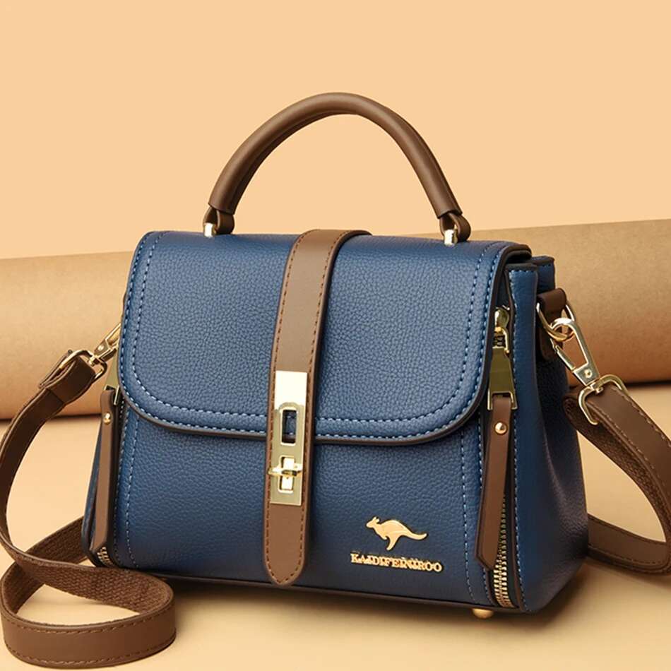 New Flip Double layer Women s Wallet and Handbag Cross border Designer High quality Leather Fashion Crossbody Bag bag
