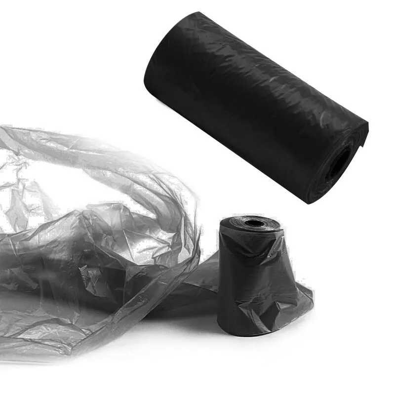 Pets Poo Bags Rolls Strong Thick Leakproof Disposable Waste Bin Bags Perfect For Dogs Cats Puppies Walking Road Black ColorXJ250104