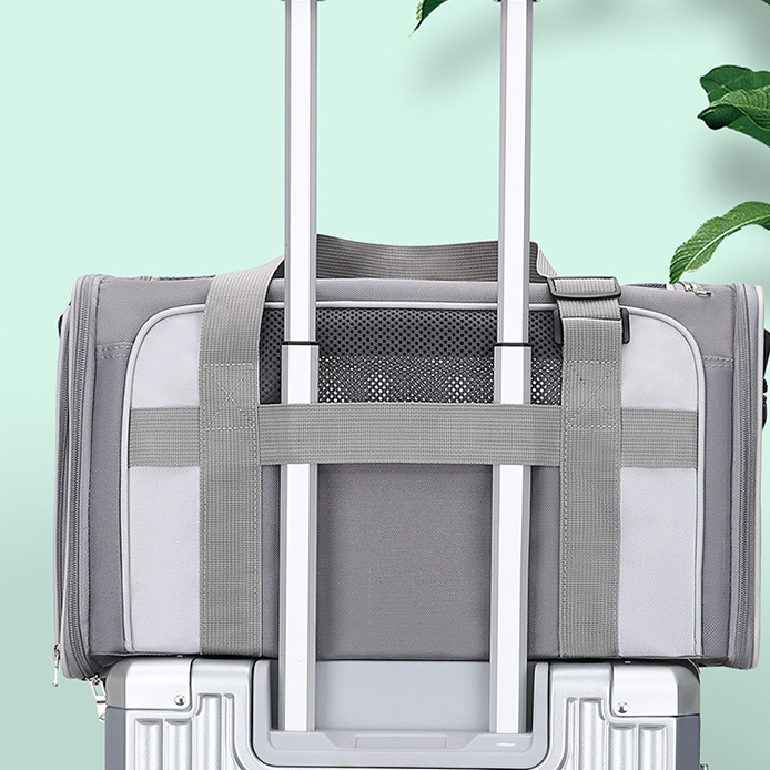 Foldable Breathable Doggy Crossbody Bag with Large Capacity - Single Shoulder Design