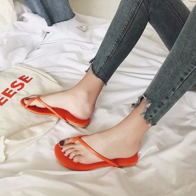 South Korean Ddmywed New Minimalist Clip Toe Flat Slippers For Women S Summer Outdoor Beach Flip Flops Chinese Brand Shoes F Ddmysaturn