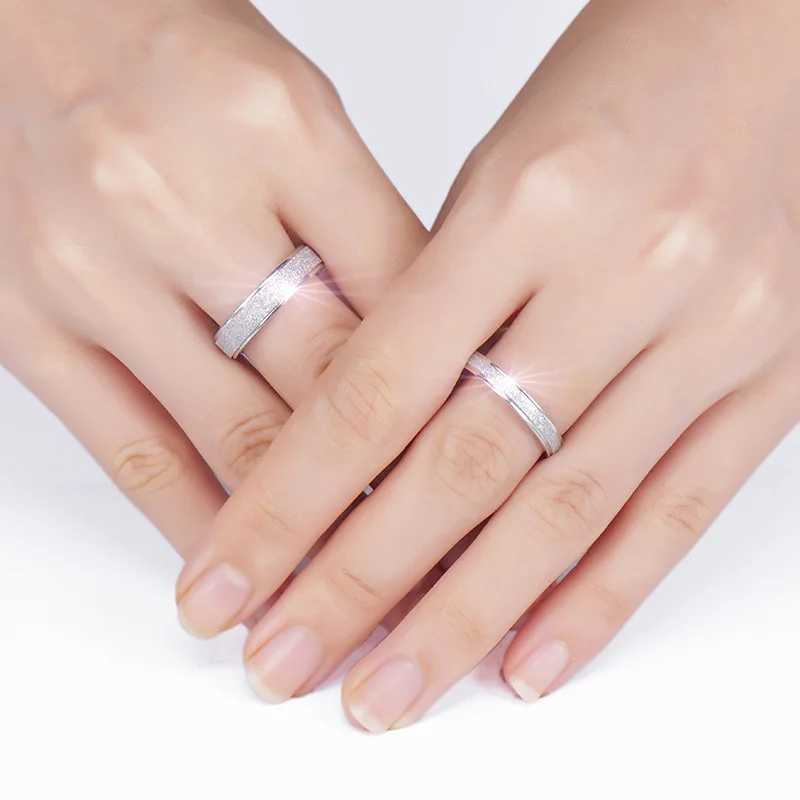2-6mm Simple Matte Stainl Steel Wedding Couple Ring Jewelry high qualityXJ250104
