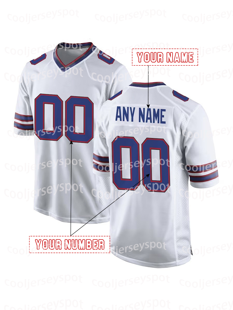 Custom 17 Allen Football Jerseys Kincaid Keon Damar Ham Dawson Knox Kelly Jersey Any Name Any Number Women Youth Men