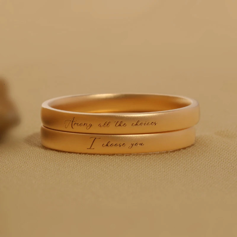 Customizable carving 18K/14K/10K Gold PT950 Platinum Diamond Couple Rings Exquisite Wedding/Engagement Gift 250103