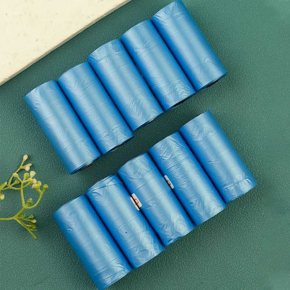 Biodegradable Pet Supplies Dog Poop Bags for Waste Refuse Cleanup (15 Bag/ Roll)Puppy Cat Pooper Scooper Bag Rolls Outdoor CleanXJ250104