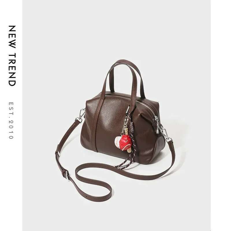 Leather Women s Fashion Single Shoulder Handbag Design Sense Simple and Trendy Crossbody Bag bag