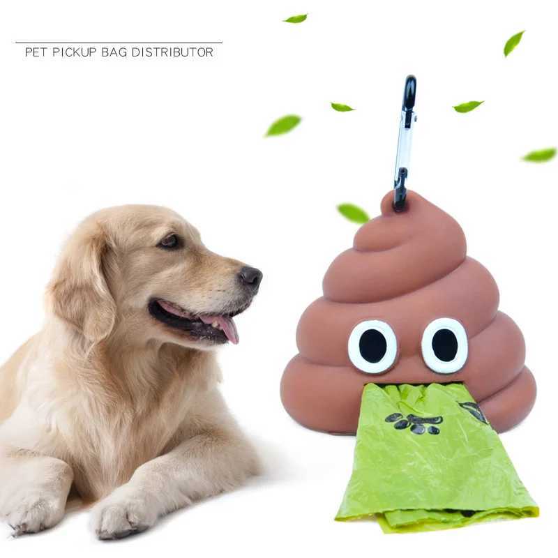 New Pet Dog Poop Bag Dispenser Waste Garbage Holder Dispensers Poop Bags Pets Dogs Trash Cleaning Dog Toy Pet SuppliesXJ250104