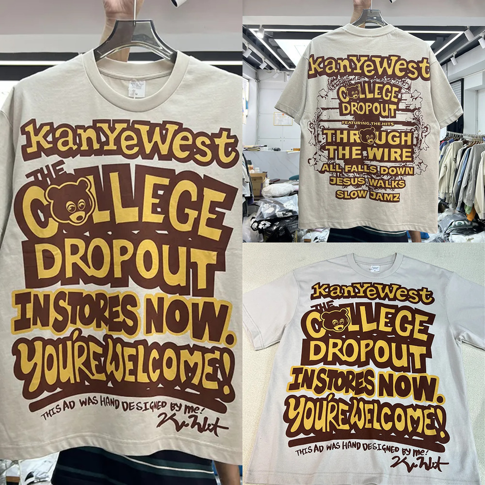 hoodie Summer T Shirt Men's Plus Women Quality Oversized Letter Print Top Short Sleeve Tees Vintage T-Shirts