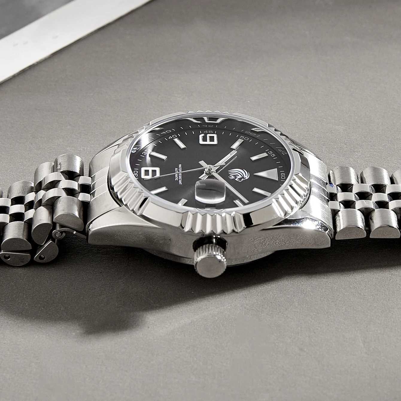 Mechanical Womens Steel Bracelet Womens Automatic Watch Waterproof La Clock W250104