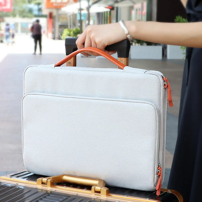 Laptop Bag for MacBook Air 15 A2941 Case M2 Pro 13 14 16 Inch Shockproof and Waterproof Fabric Handbag for MacBook M1 Air 250102
