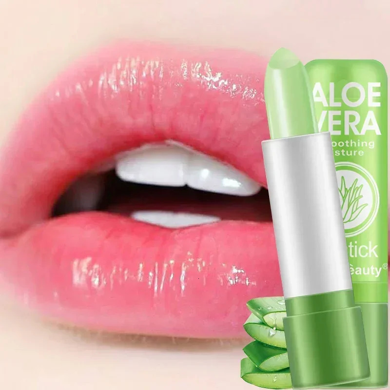 Temperature Change Aloe Vera Lip Balm Natural Lasting Moisturizing Antidrying Lipstick Refreshing Nonsticky Lips Care Cosmetic 241224