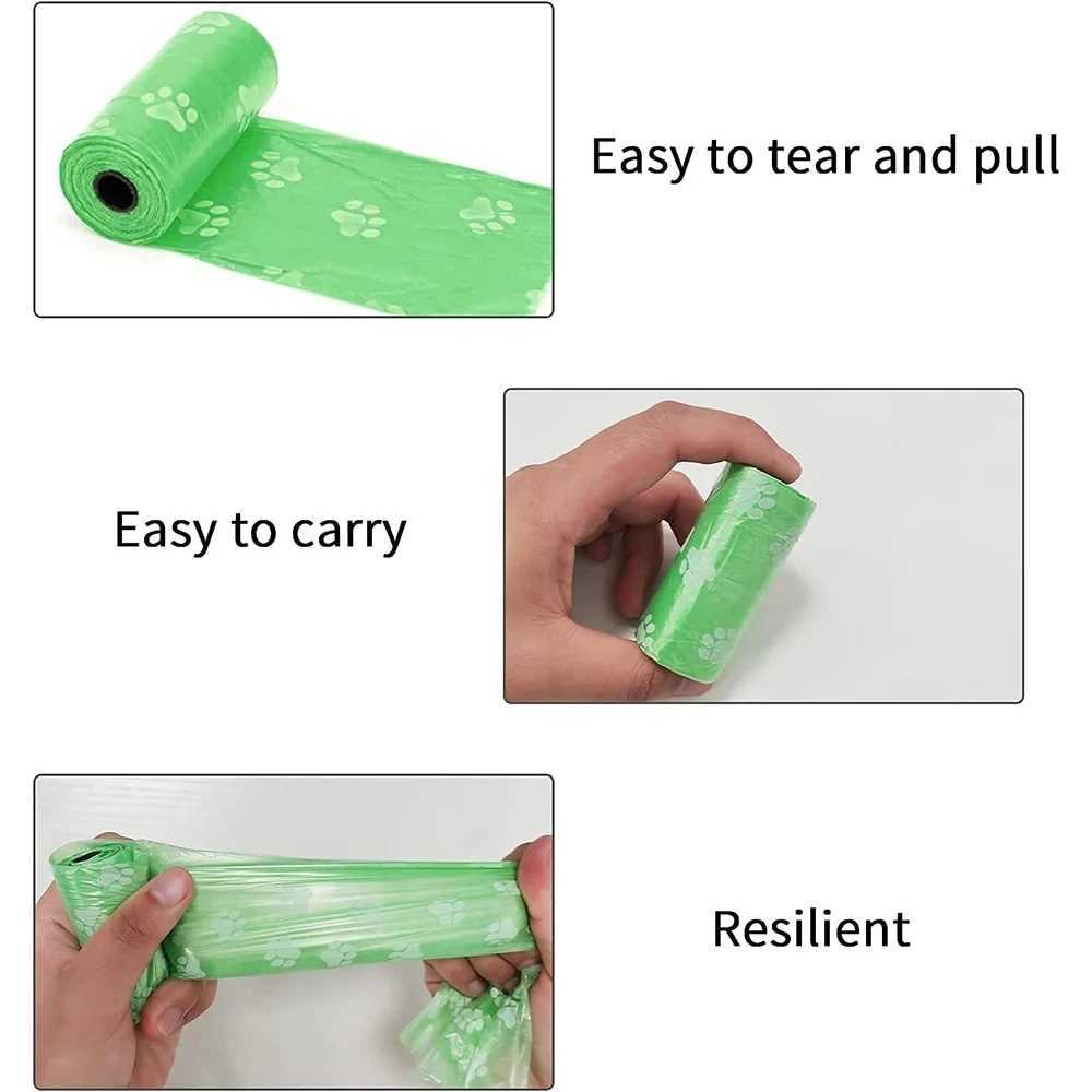 10 Rolls Pet Dog Poop Bags biodegradable Bag Garbage Bag Puppy Cat Pooper Scooper Bag (15 Bag/ Roll) Outdoor Clean Pets SuppliesXJ250104