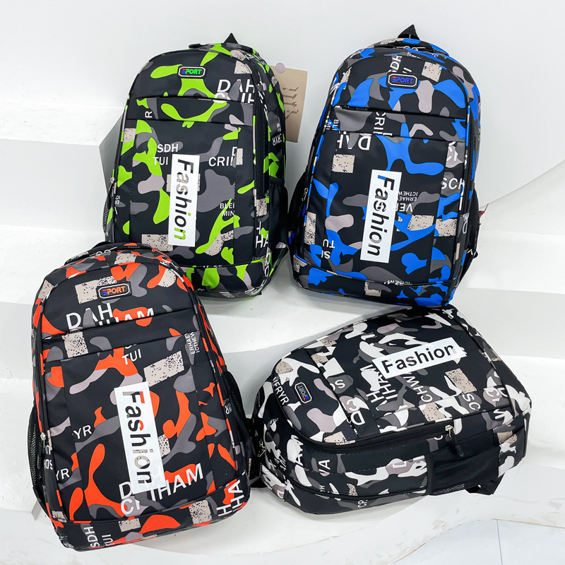 New high-capacity Oxford camouflage student leisure travel business outdoor backpack