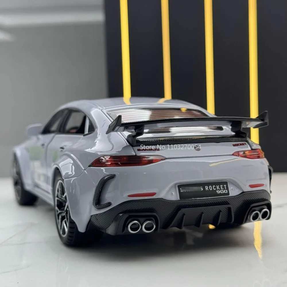 Diecast Model Cars 1/24 Alloy Model B900 Sports Car Toy Metal Body 6-Door Opend Sound and Light Pullback Function Models Vehicle Series Organizer CL25